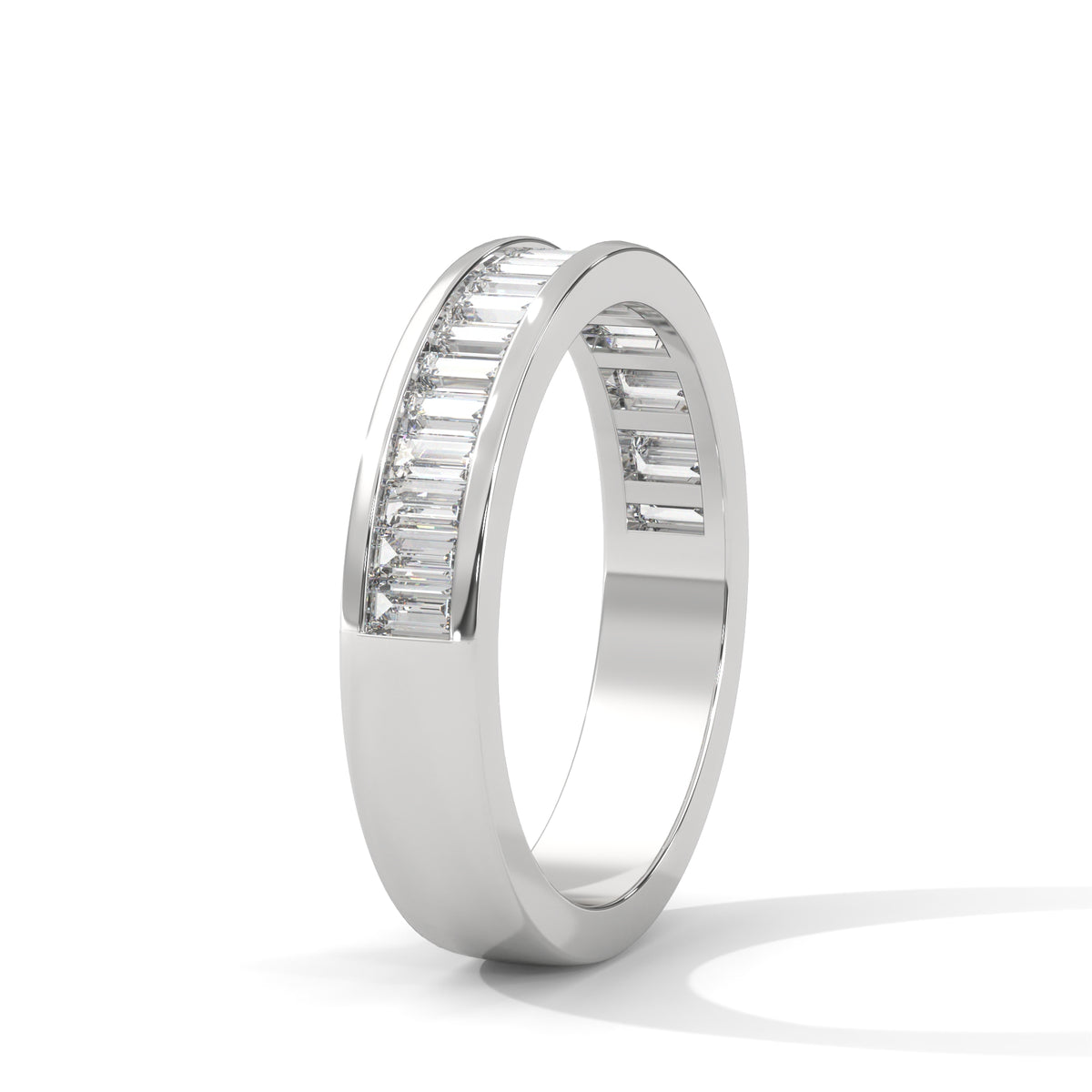 Glacier Channel Baguette Ring