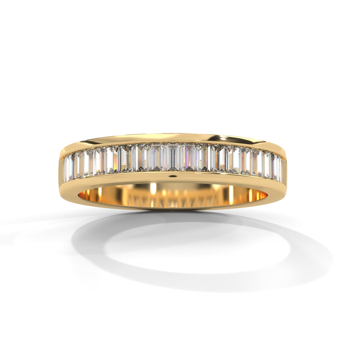 Glacier Channel Baguette Ring