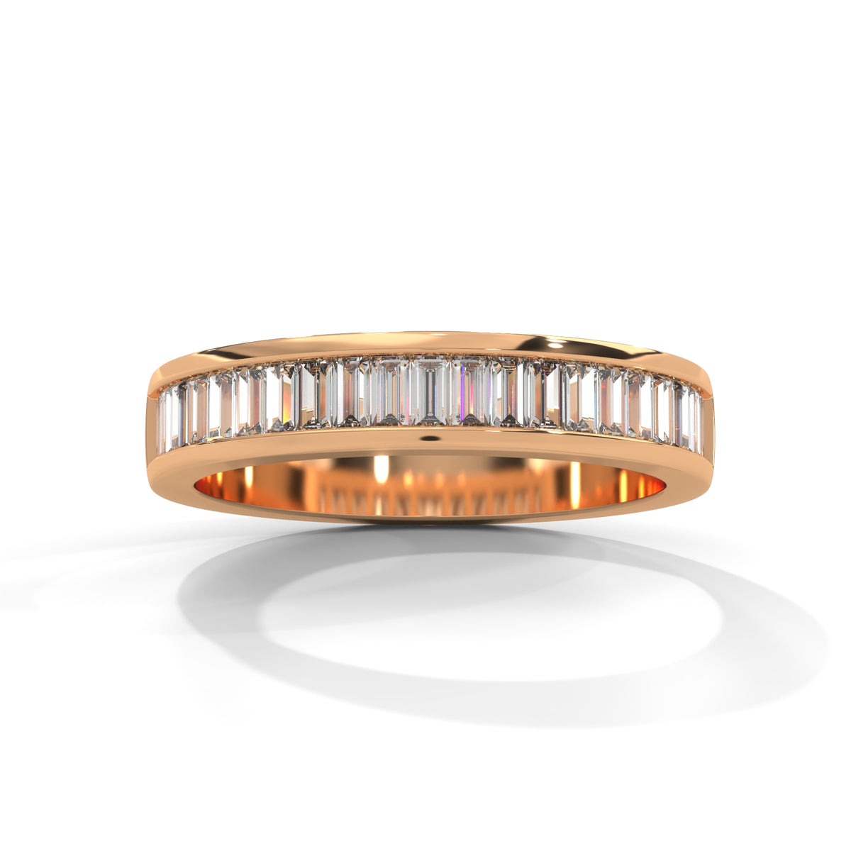 Glacier Channel Baguette Ring