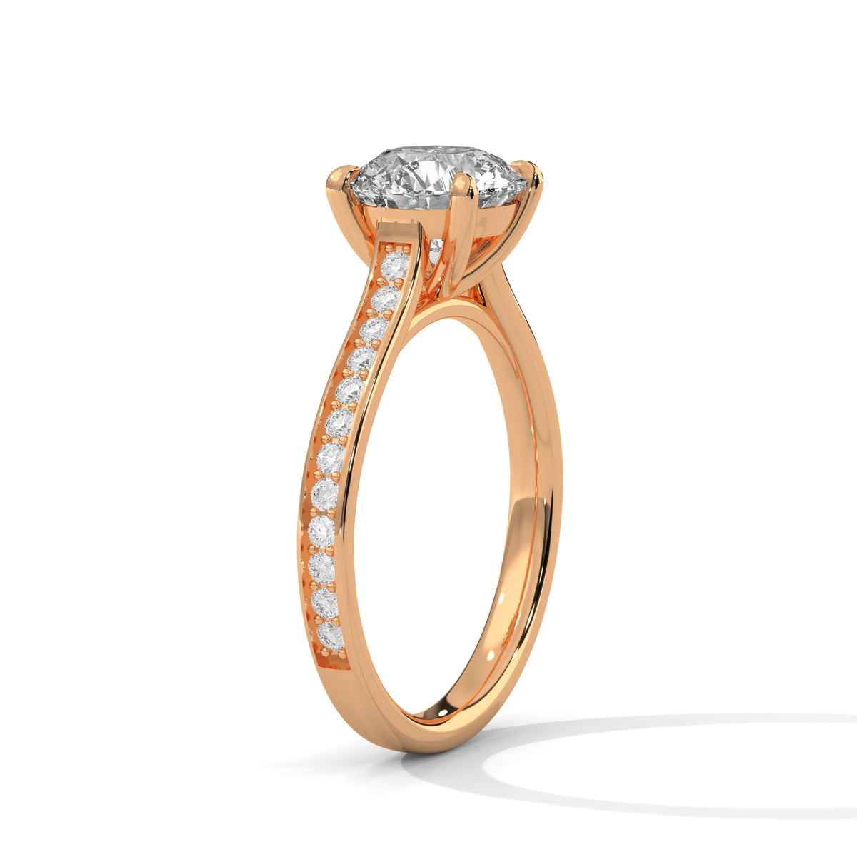 Celestial Crown Solitaire Ring