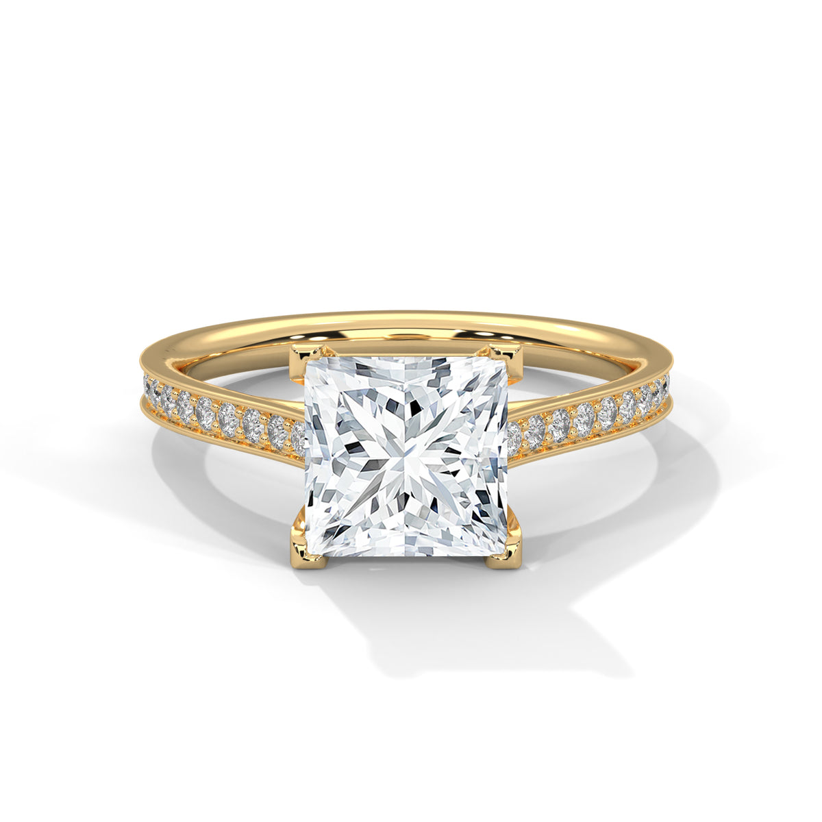 Royal Pave Solitaire Ring