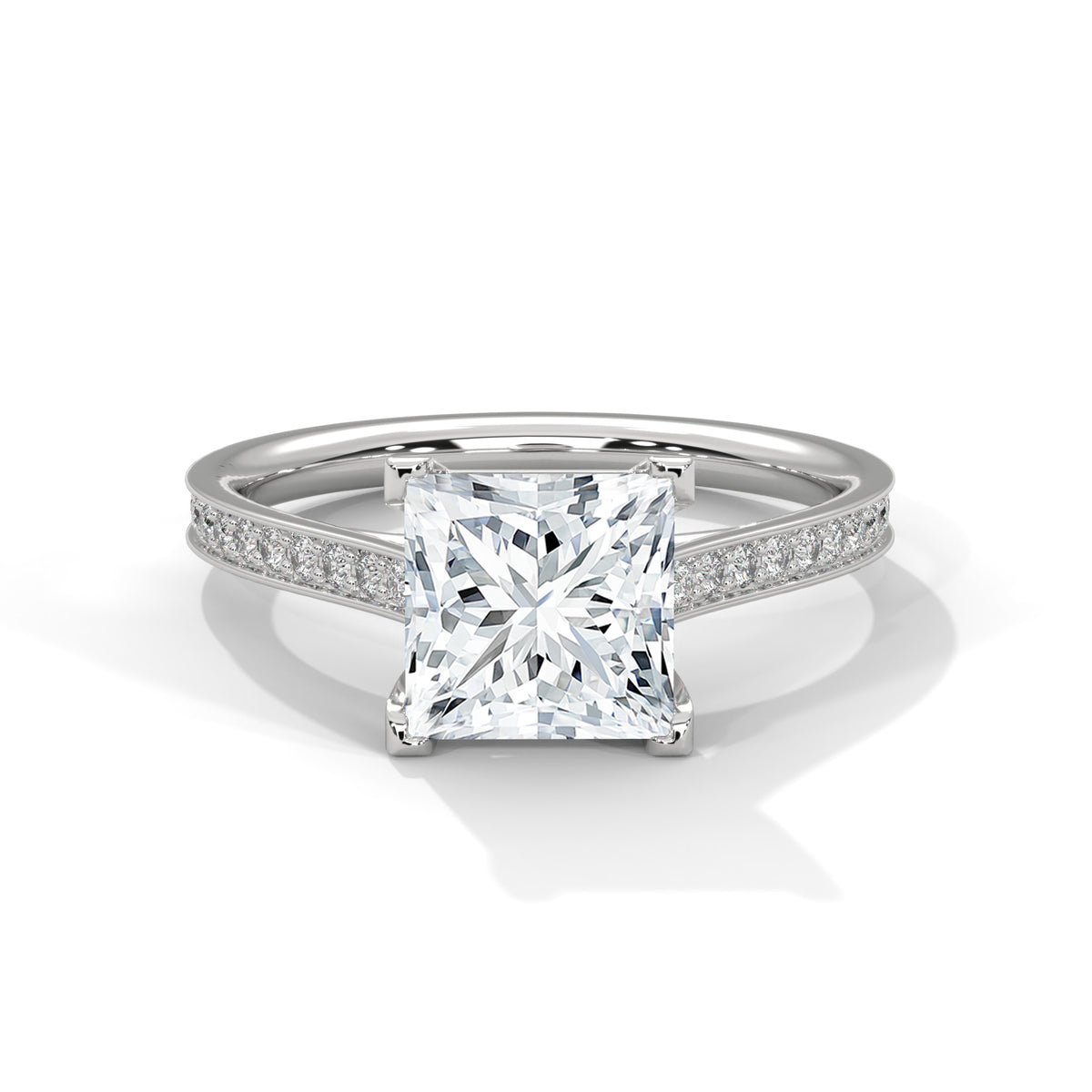 Royal Pave Solitaire Ring