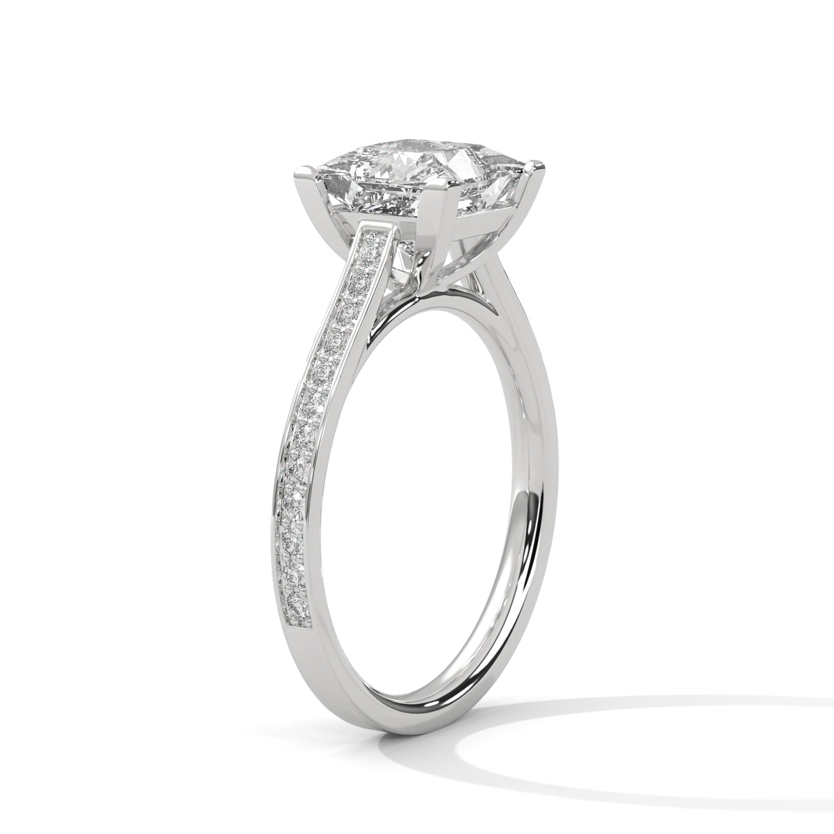 Royal Pave Solitaire Ring