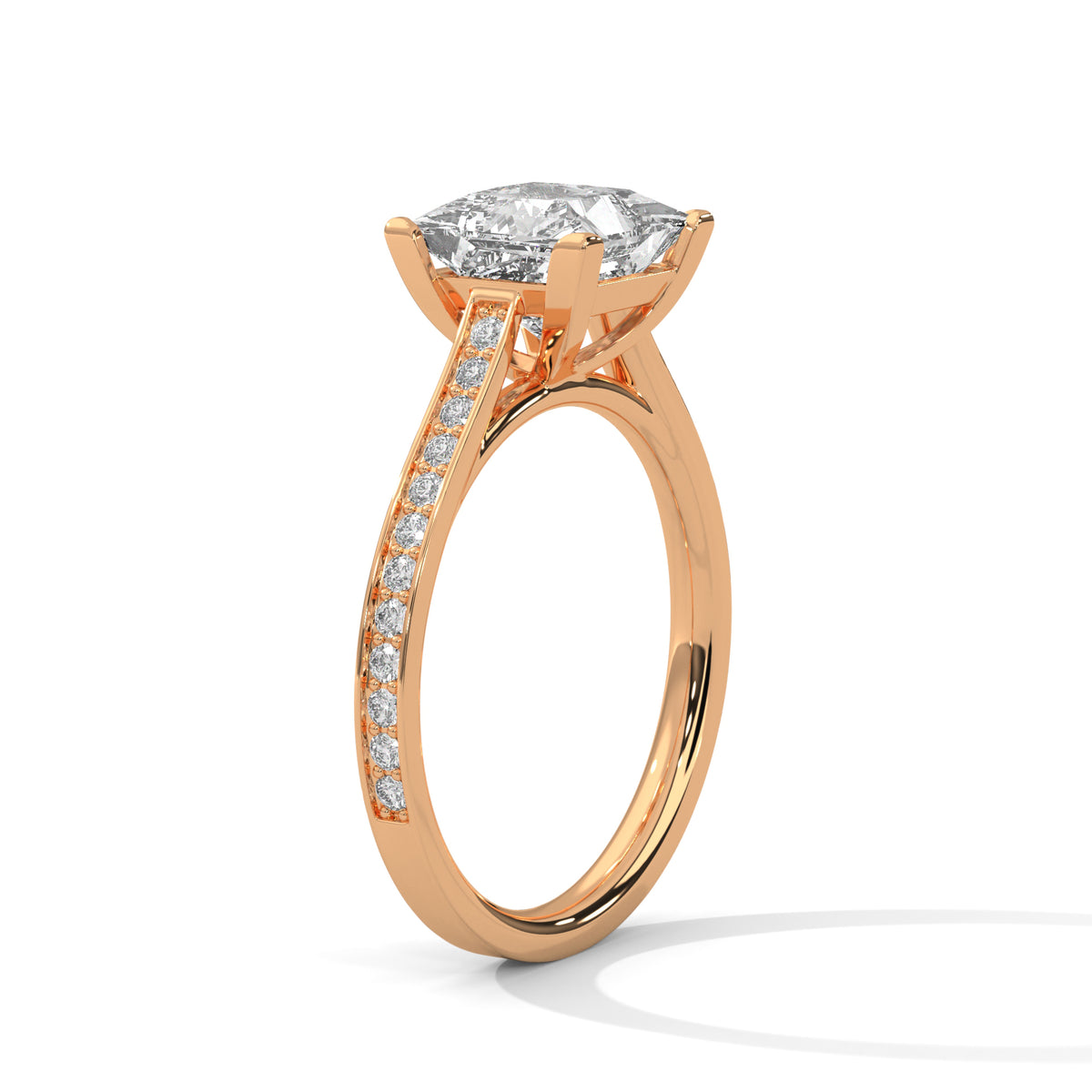 Royal Pave Solitaire Ring