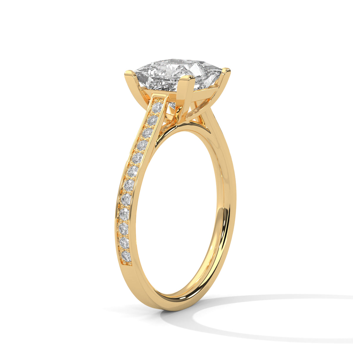Royal Pave Solitaire Ring