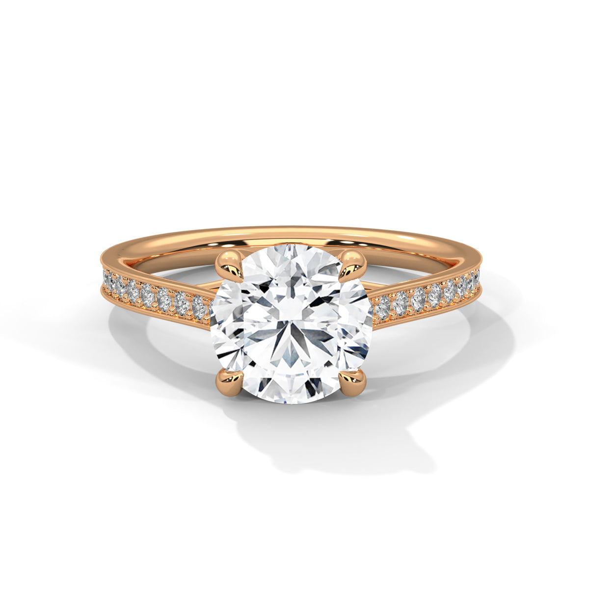 Celestial Crown Solitaire Ring