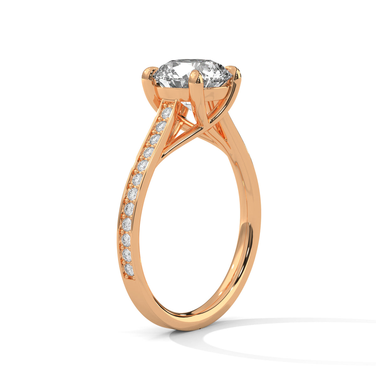 Celestial Crown Solitaire Ring