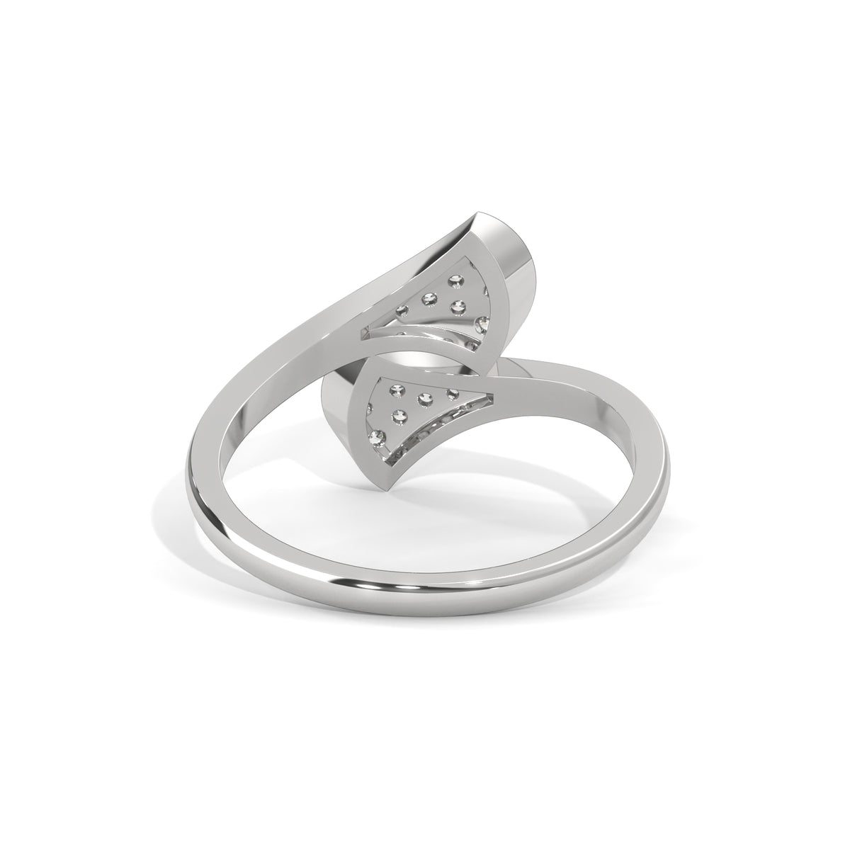 Dual Fan Bypass Diamond Ring