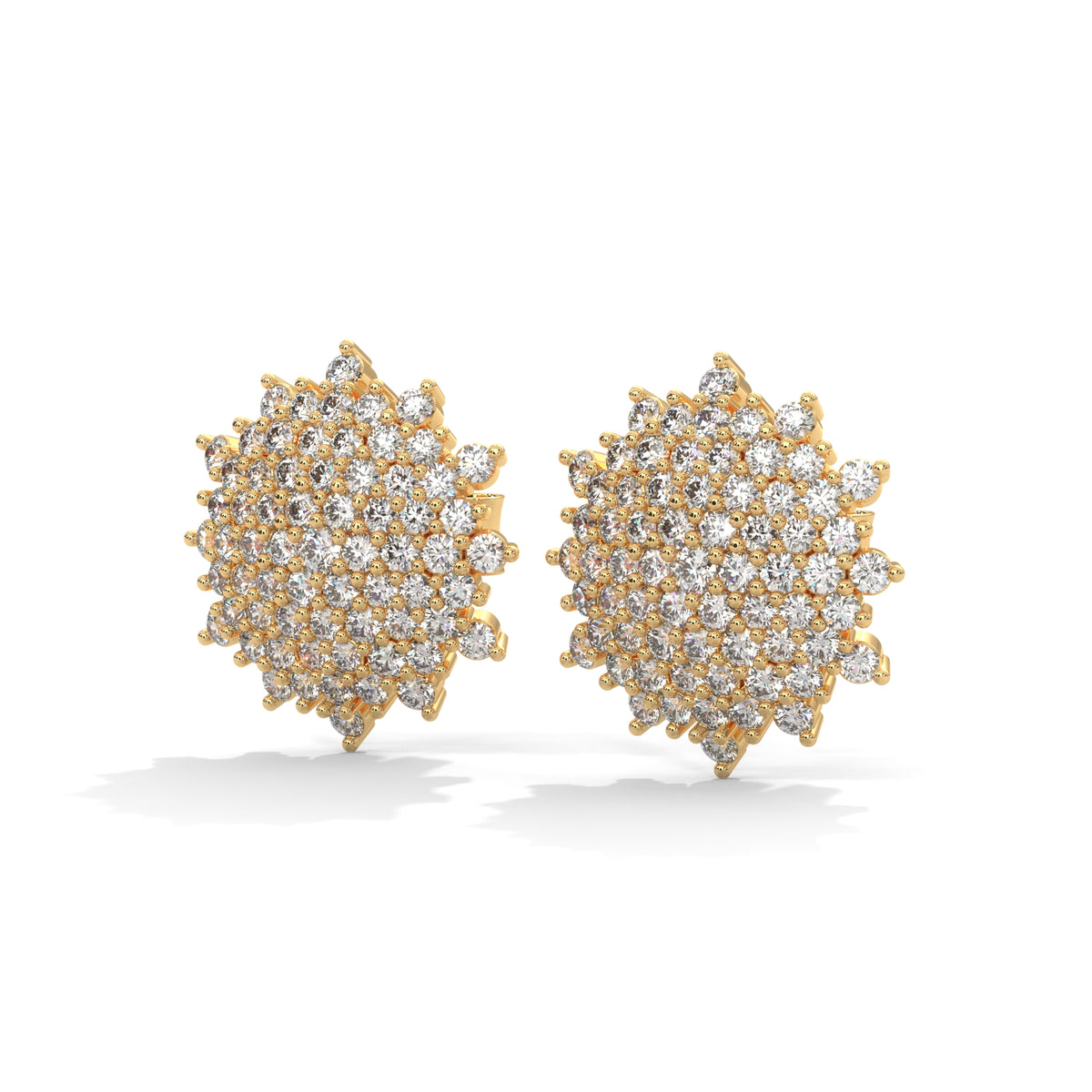 Snowflake Bloom Cluster Earrings