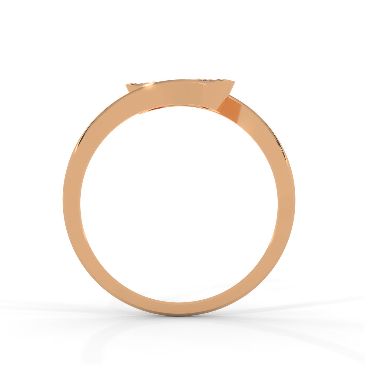 Dual Fan Bypass Diamond Ring