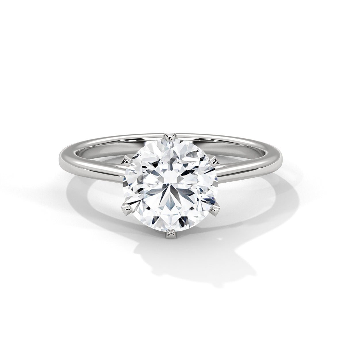 Timeless Crown Solitaire Ring