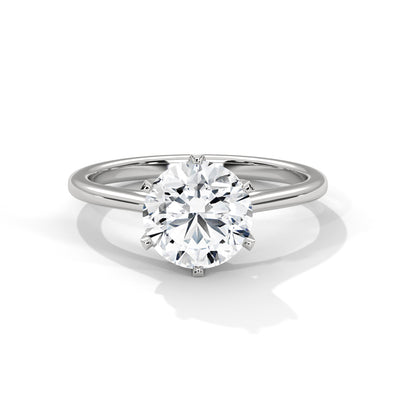 Timeless Crown Solitaire Ring — IGI Certified Diamond Jewellery | My Carat India