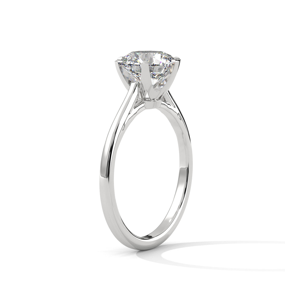 Timeless Crown Solitaire Ring