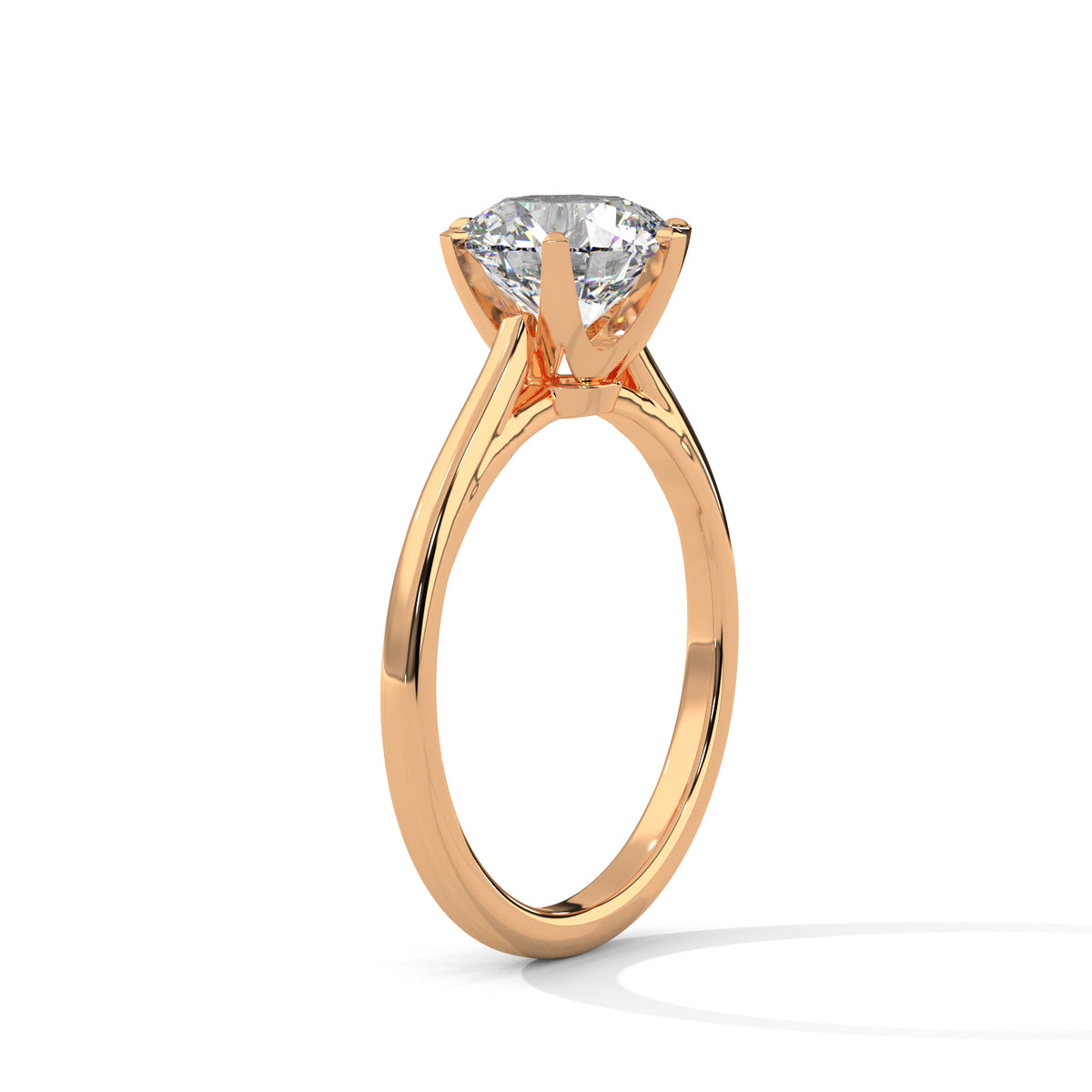 Timeless Crown Solitaire Ring