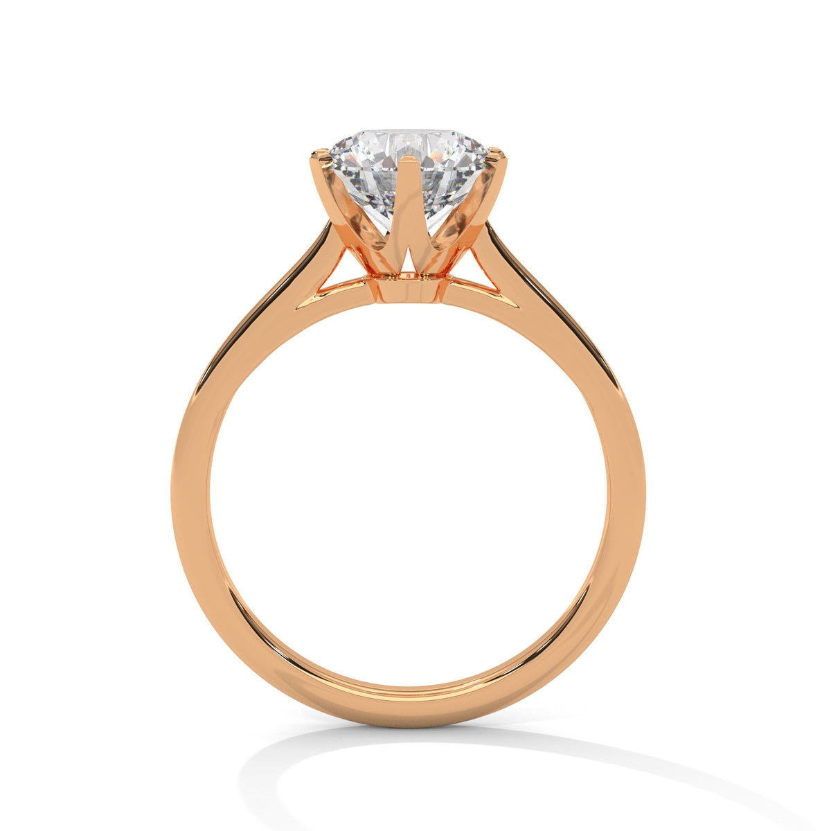 Timeless Crown Solitaire Ring