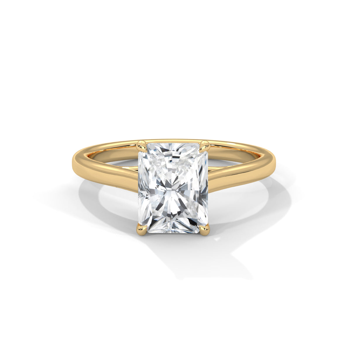 Luminous Radiant Solitaire Ring