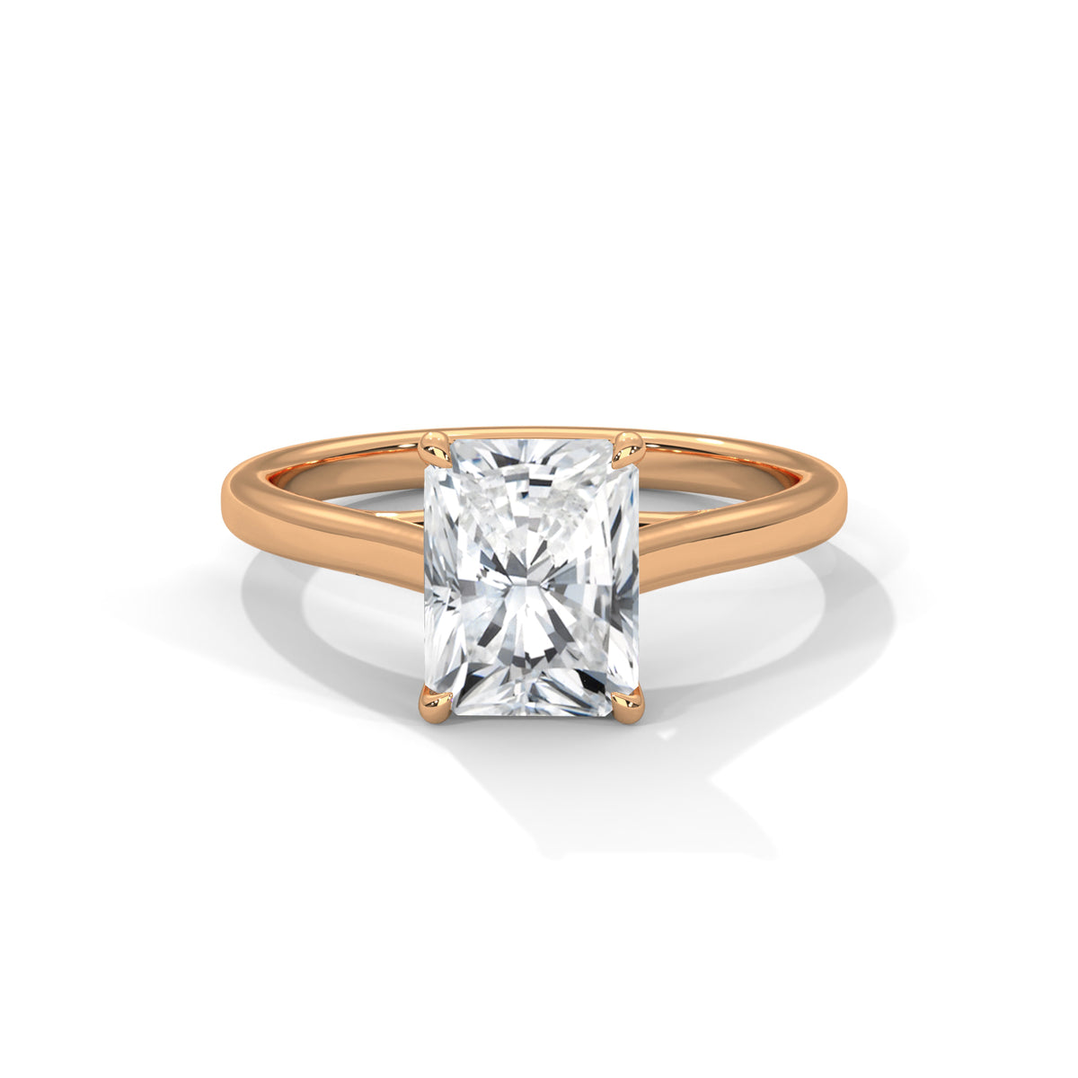 Luminous Radiant Solitaire Ring