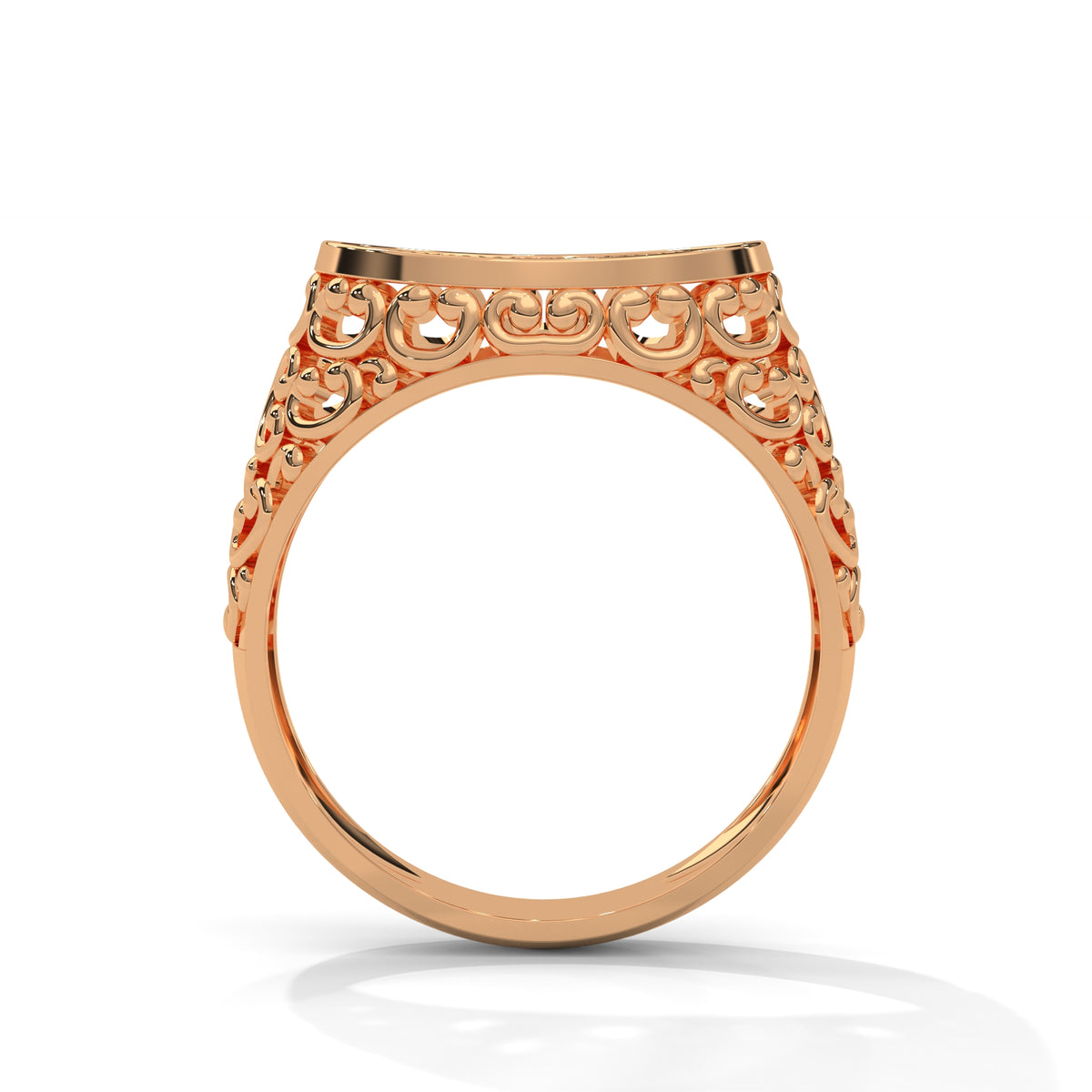 Filigree Scroll Cluster Ring