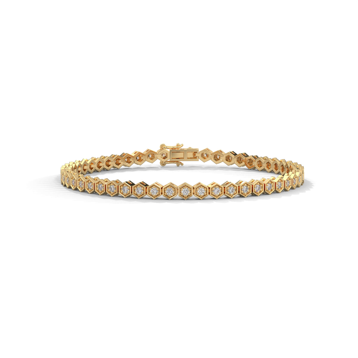 Honeycomb Glow Diamond Bracelet