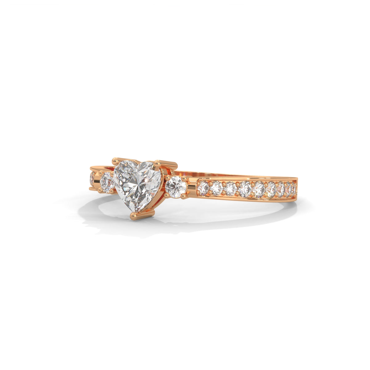 Sweetheart Bloom Solitaire Ring