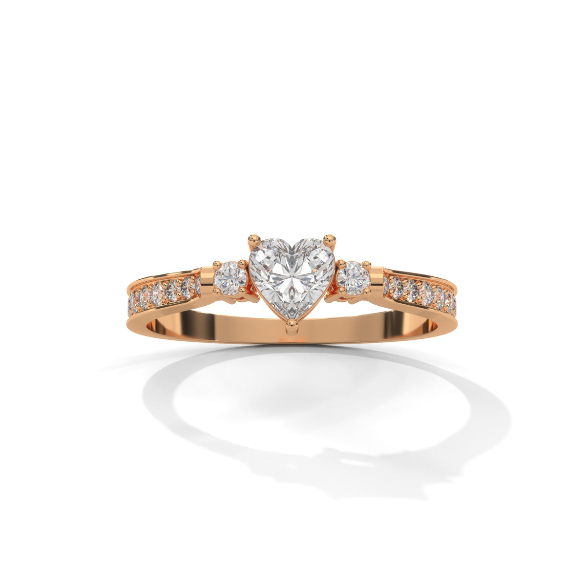 Sweetheart Bloom Solitaire Ring