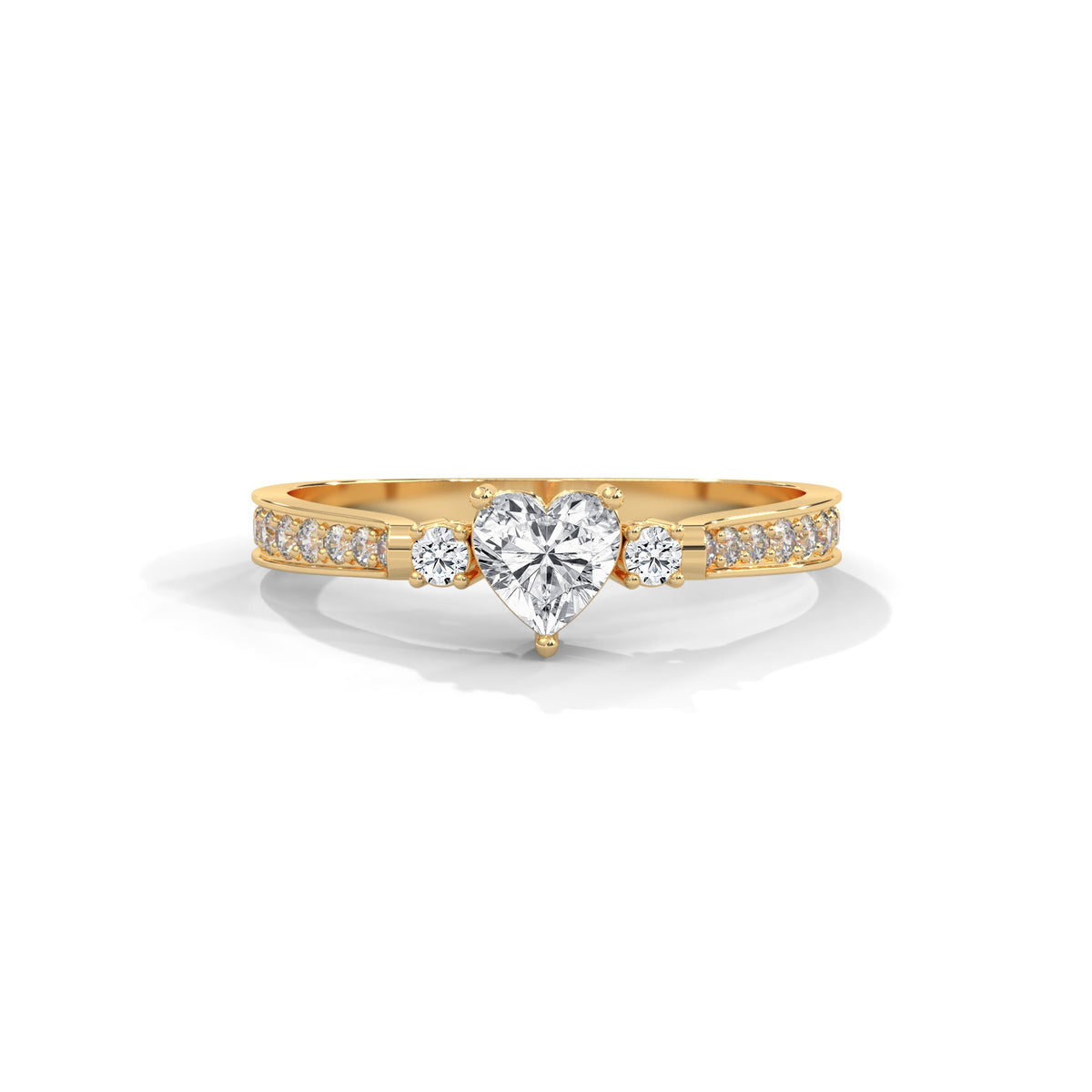 Sweetheart Bloom Solitaire Ring