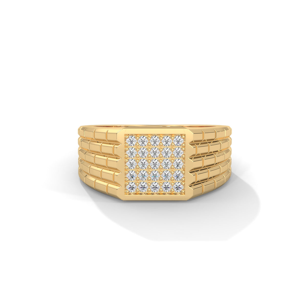 Grid Luxe Cluster Ring