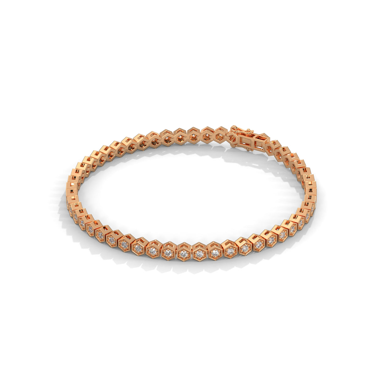 Honeycomb Glow Diamond Bracelet