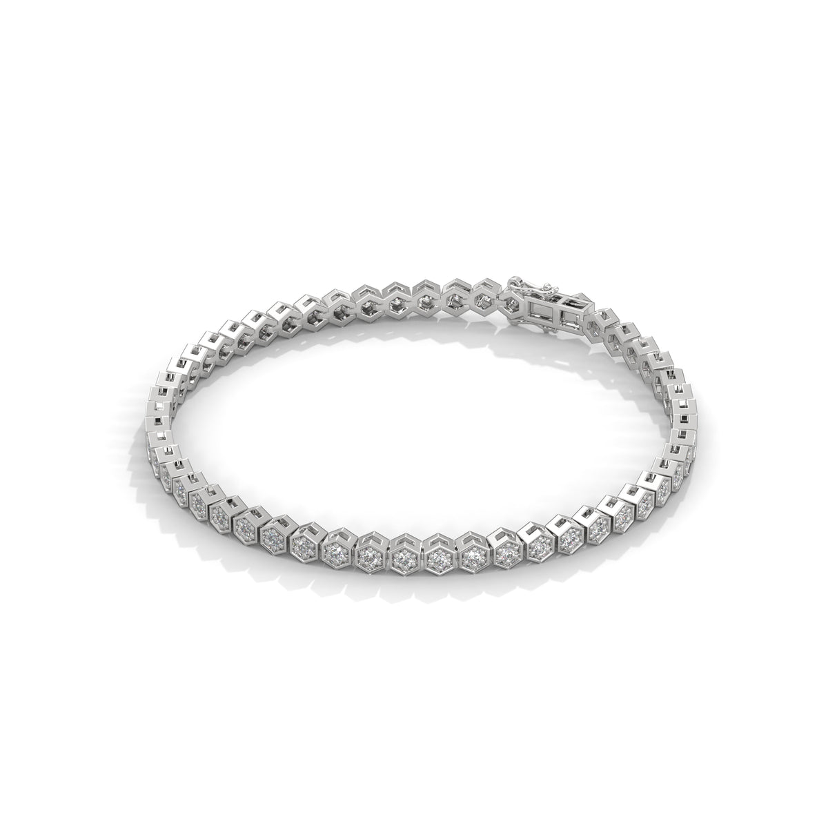 Honeycomb Glow Diamond Bracelet