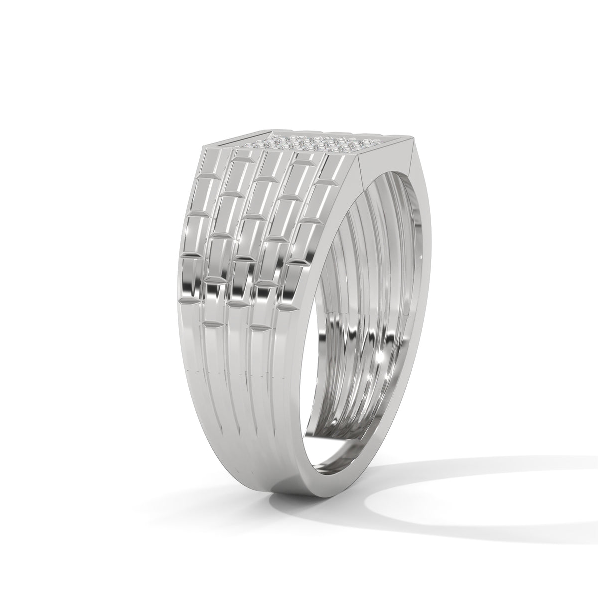 Grid Luxe Cluster Ring