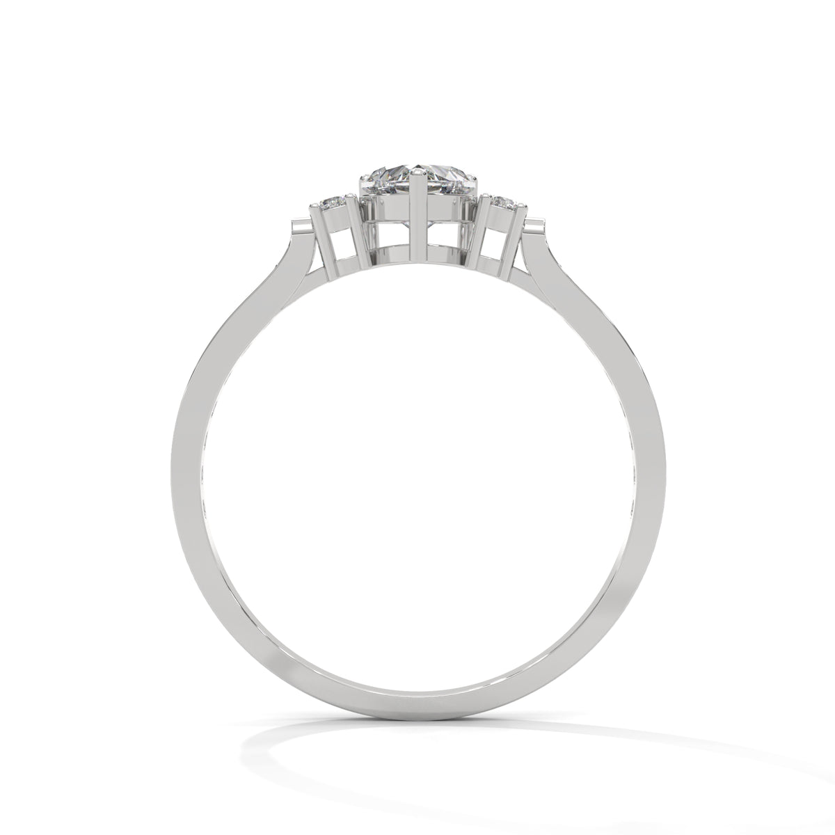 Sweetheart Bloom Solitaire Ring