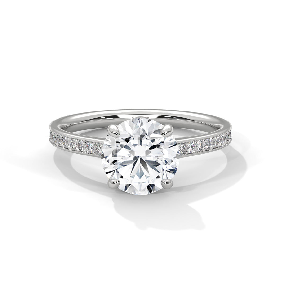 Celestial Crown Solitaire Ring