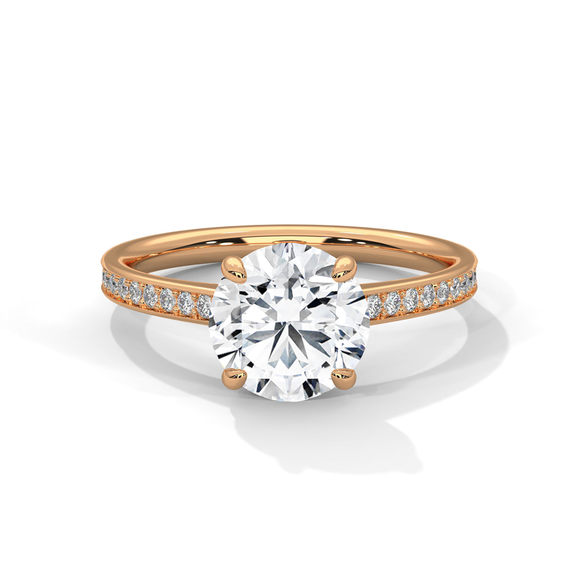 Celestial Crown Solitaire Ring