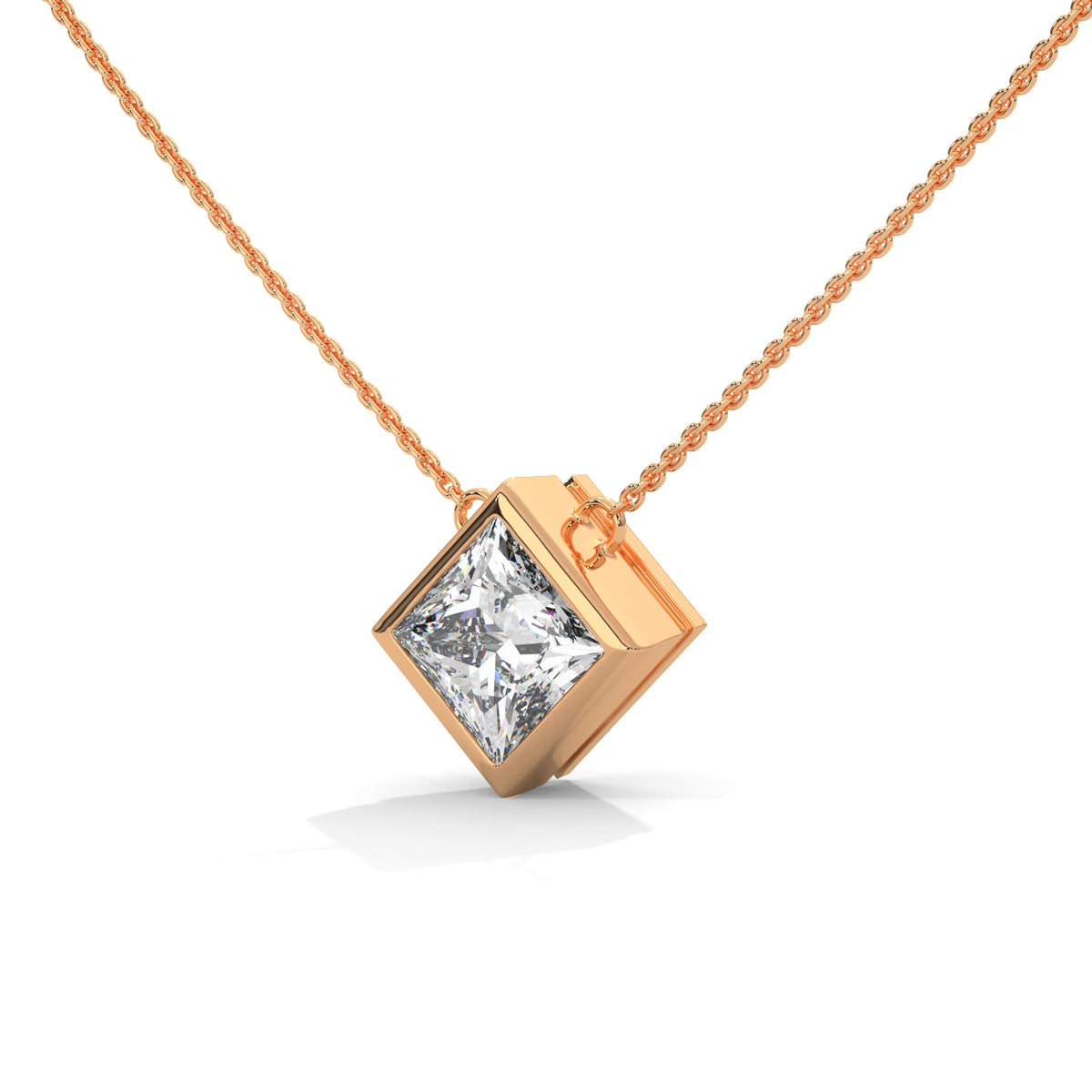 Royal Frame Solitaire Pendant