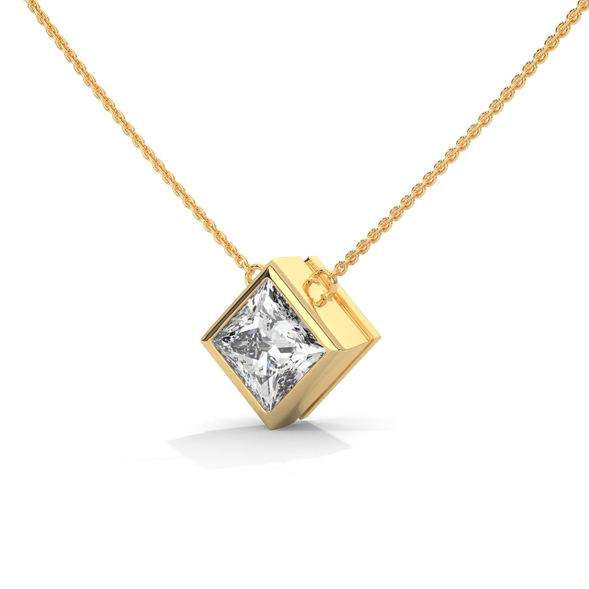 Royal Frame Solitaire Pendant