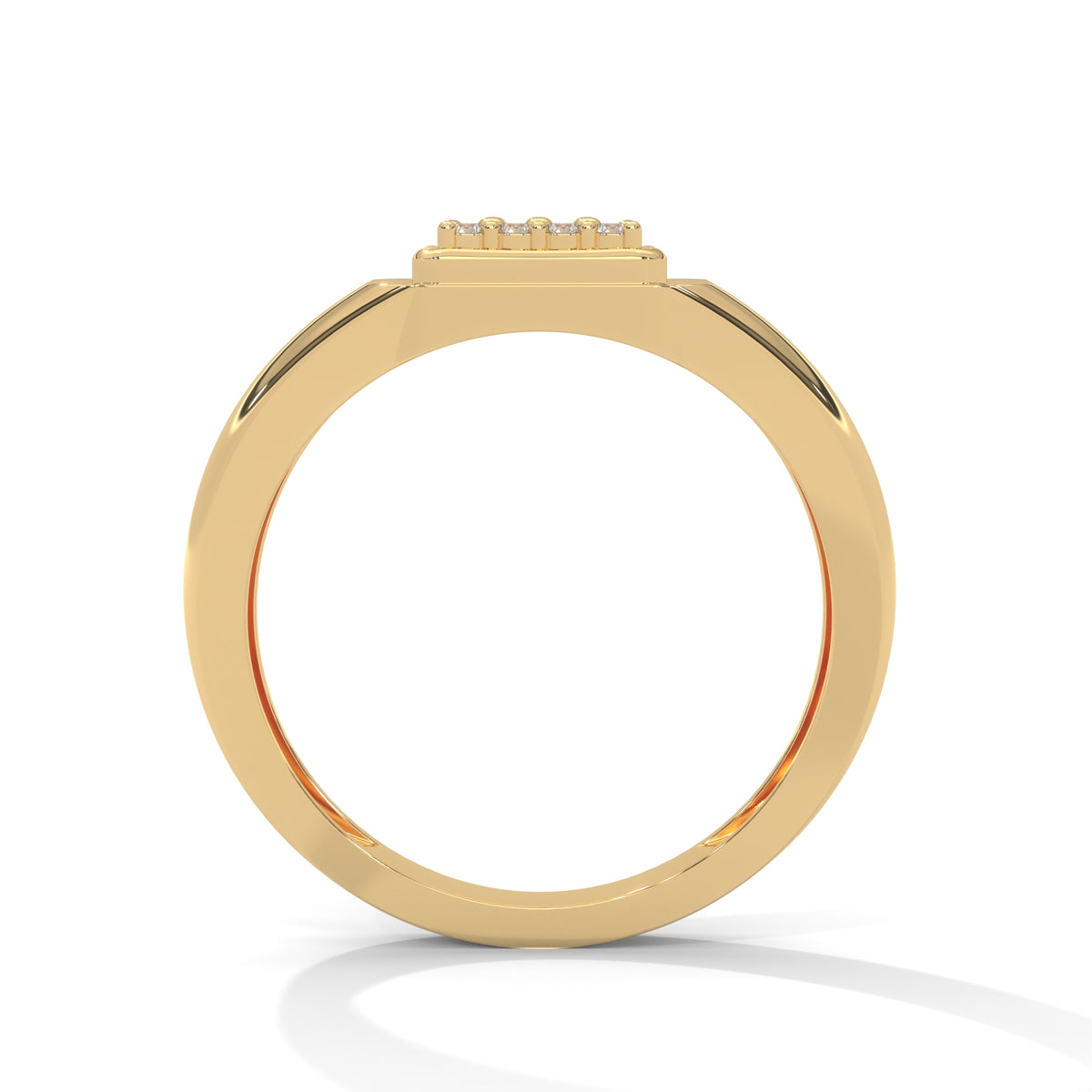Bold Pavé Square Diamond Ring