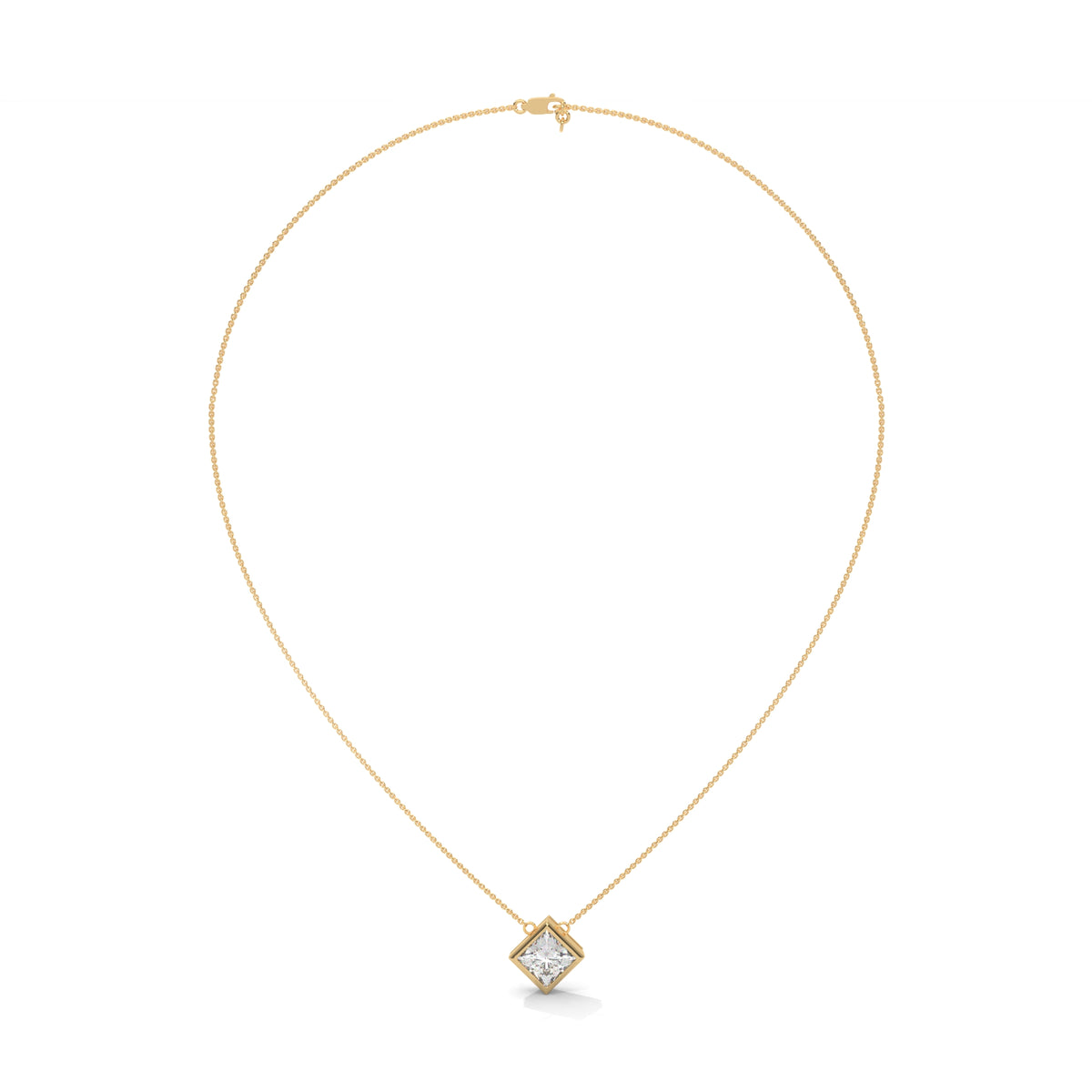 Royal Frame Solitaire Pendant