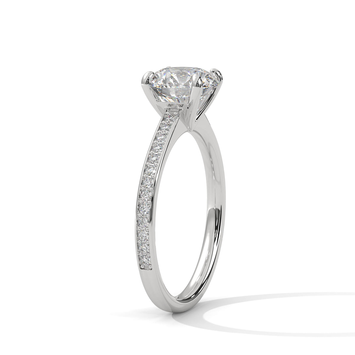 Celestial Crown Solitaire Ring