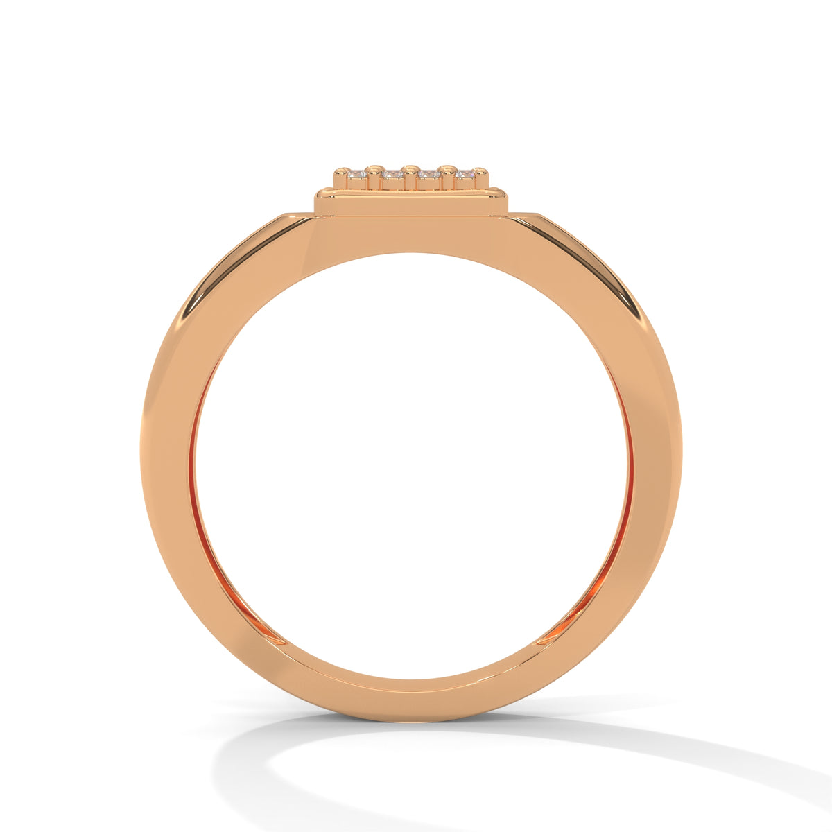 Bold Pavé Square Diamond Ring