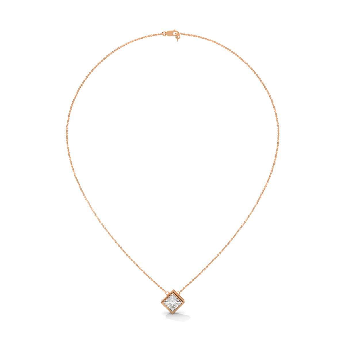 Royal Frame Solitaire Pendant