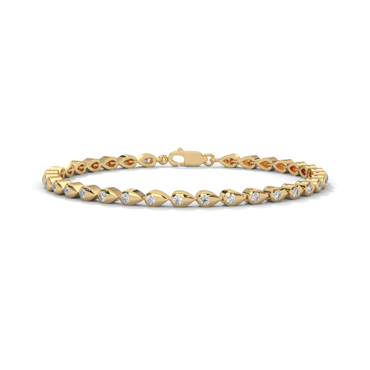 Dewdrop Cascade Diamond Bracelet