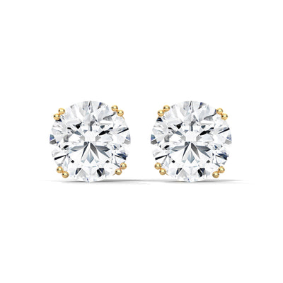 Brilliant Crown Solitaire Earrings — IGI Certified Diamond Jewellery | My Carat India