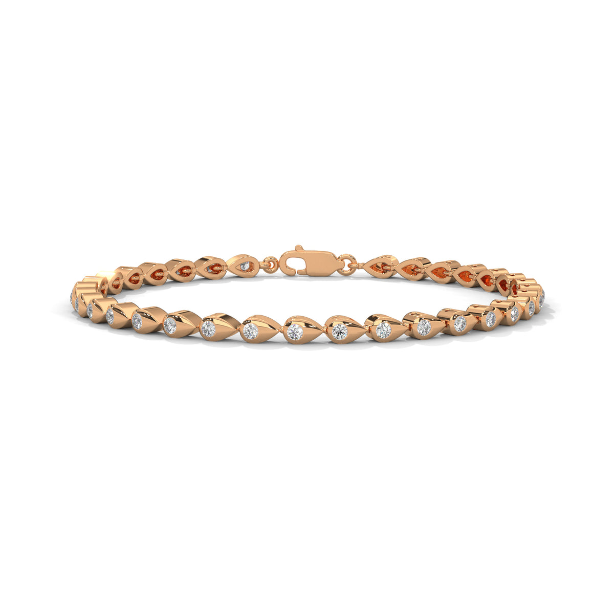 Dewdrop Cascade Diamond Bracelet