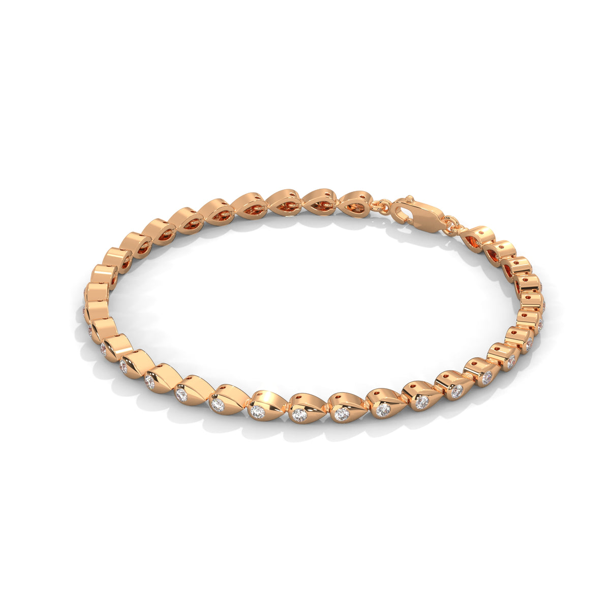 Dewdrop Cascade Diamond Bracelet