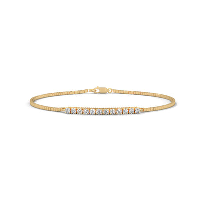Sparkling Bar Diamond Bracelet — IGI Certified Diamond Jewellery | My Carat India