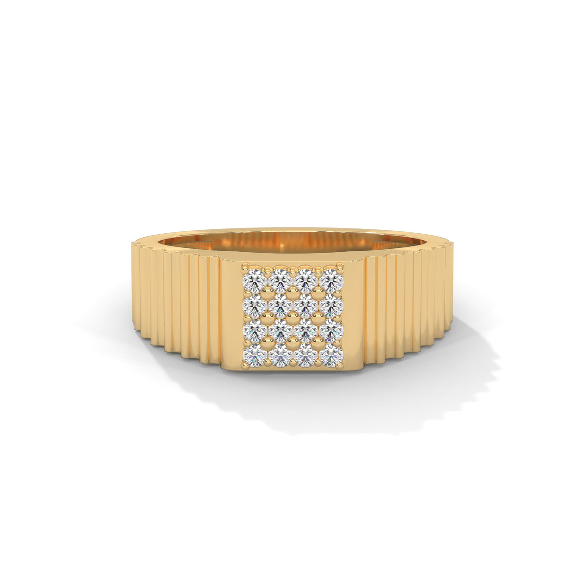 Ridged Vault Cluster Ring