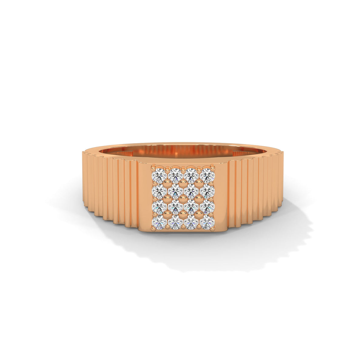 Ridged Vault Cluster Ring