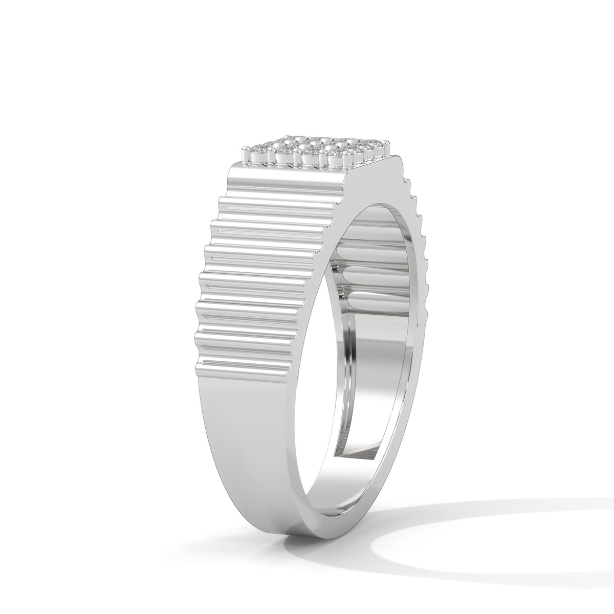 Ridged Vault Cluster Ring