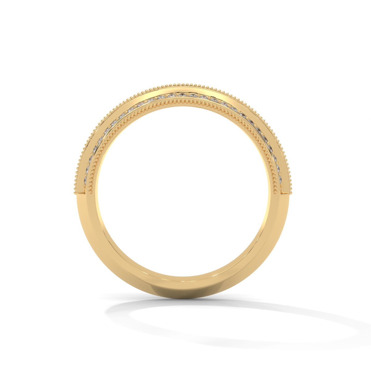 Milgrain Double Row Band Ring