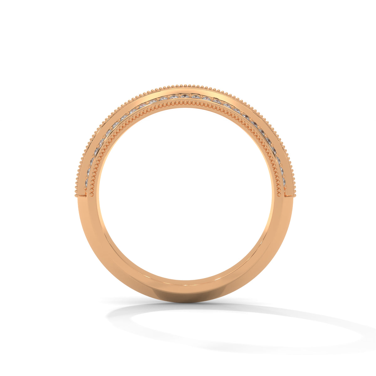 Milgrain Double Row Band Ring